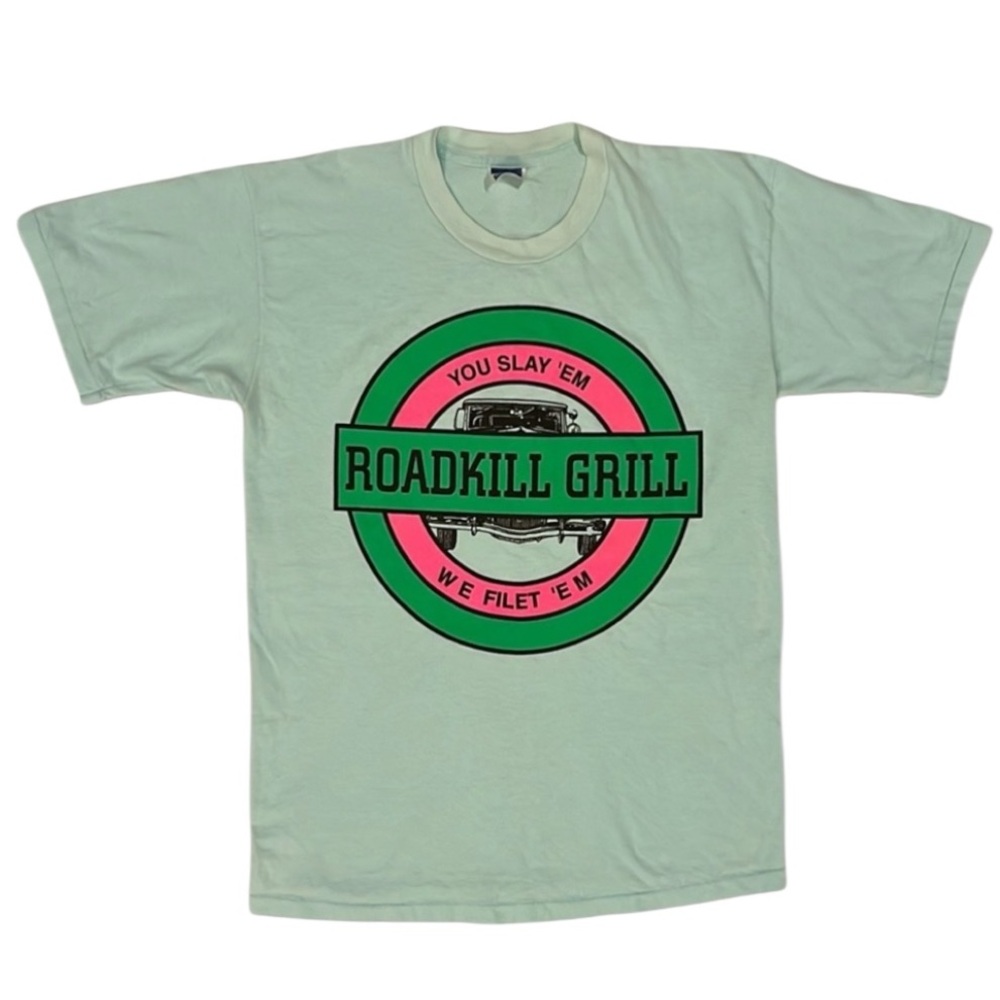 Vintage Roadkill Grill T-shirt - Adult Large Single Stitch 1980s-90s